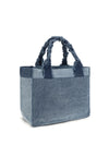 medium trapeze denim shopper