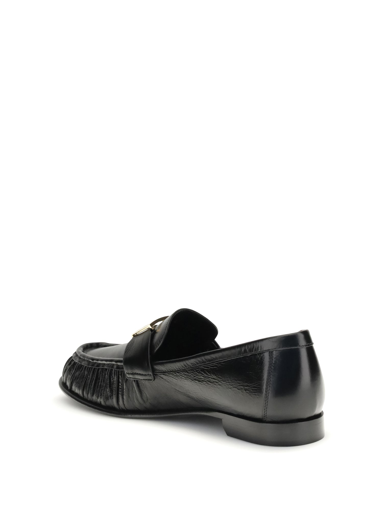 FENDI 36 nappa baguette loafers
