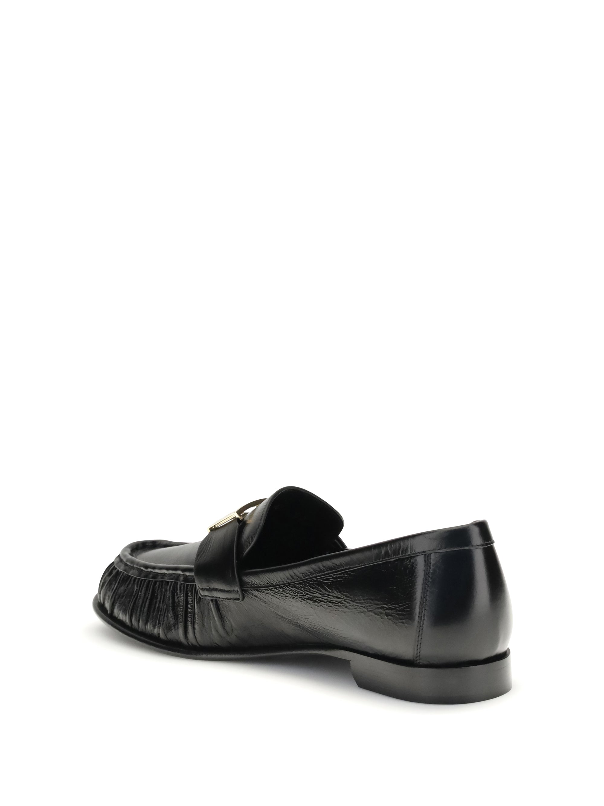 FENDI 36 nappa baguette loafers