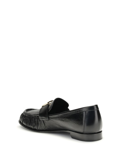 FENDI 36 nappa baguette loafers