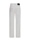 high-waisted jeans