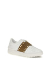 rockstud untitled sneakers with suede band