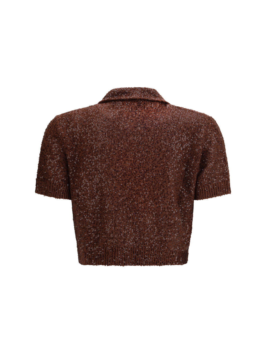BRUNELLO CUCINELLI L linen, cashmere and silk top with sequins
