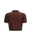 linen, cashmere and silk top with sequins