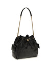 quilted drawstring charlie shoulder bag