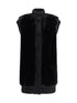 PINKO M long vest in faux fur