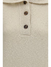 high-neck sailor sweater with buttons