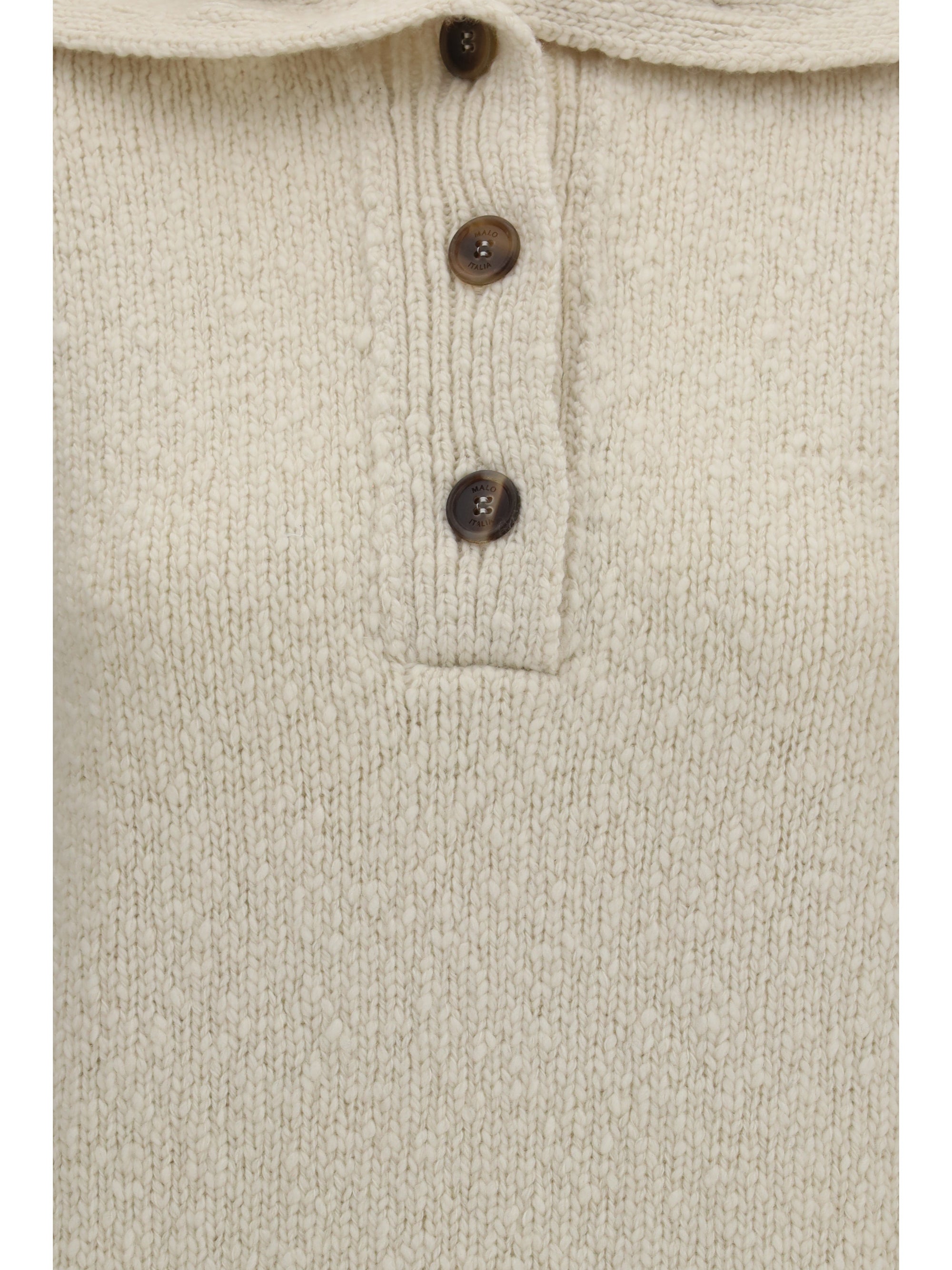 high-neck sailor sweater with buttons