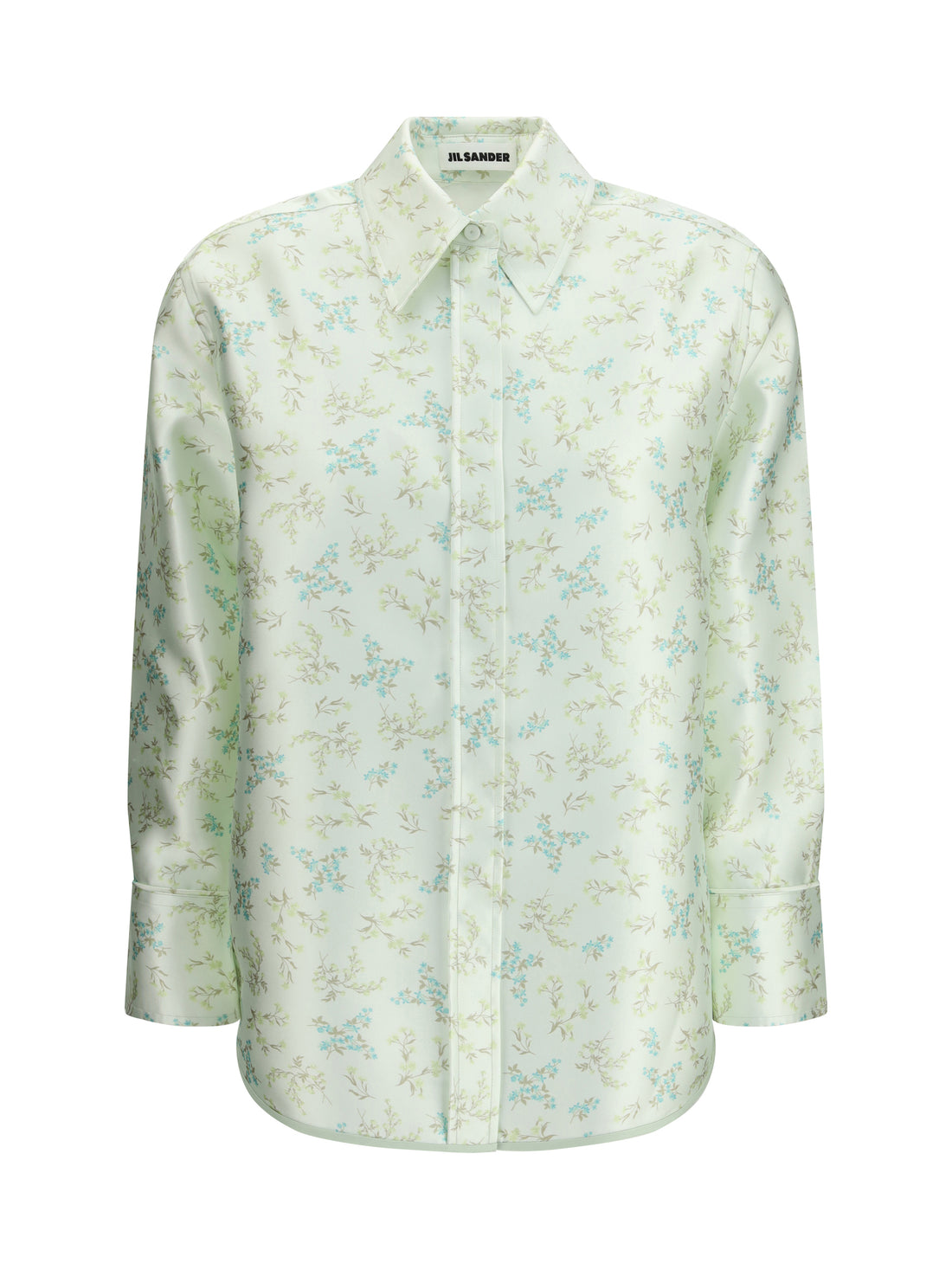 JIL SANDER 34 floral-print shirt 