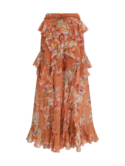 ZIMMERMANN 0 long ruffle skirt 