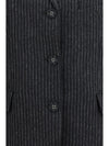 pinstripe wool blazer