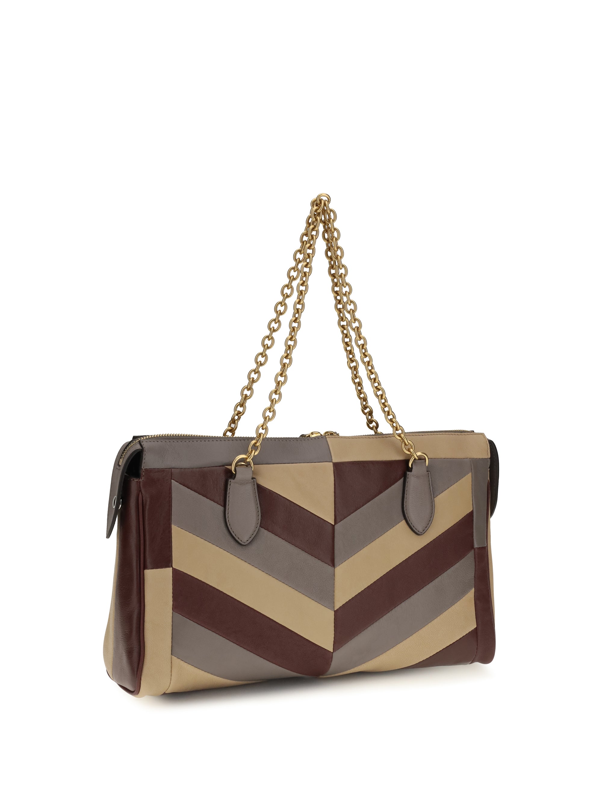 medium panthea chevron nappa shoulder bag