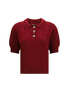merino wool polo shirt with buttons