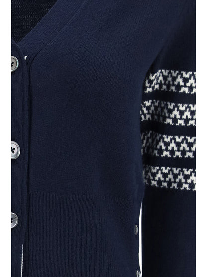 THOM BROWNE 38 holiday hector cardigan