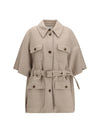 nettare cashmere cape with belt