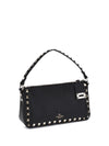 rockstud zip-up shoulder bag