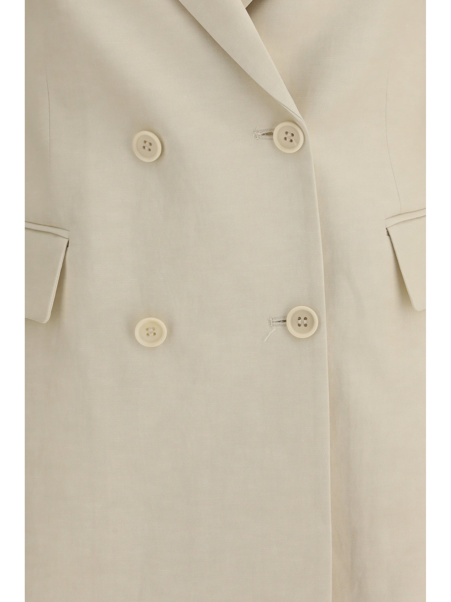 P.A.R.O.S.H. L double-breasted blazer in a ribbed fabric