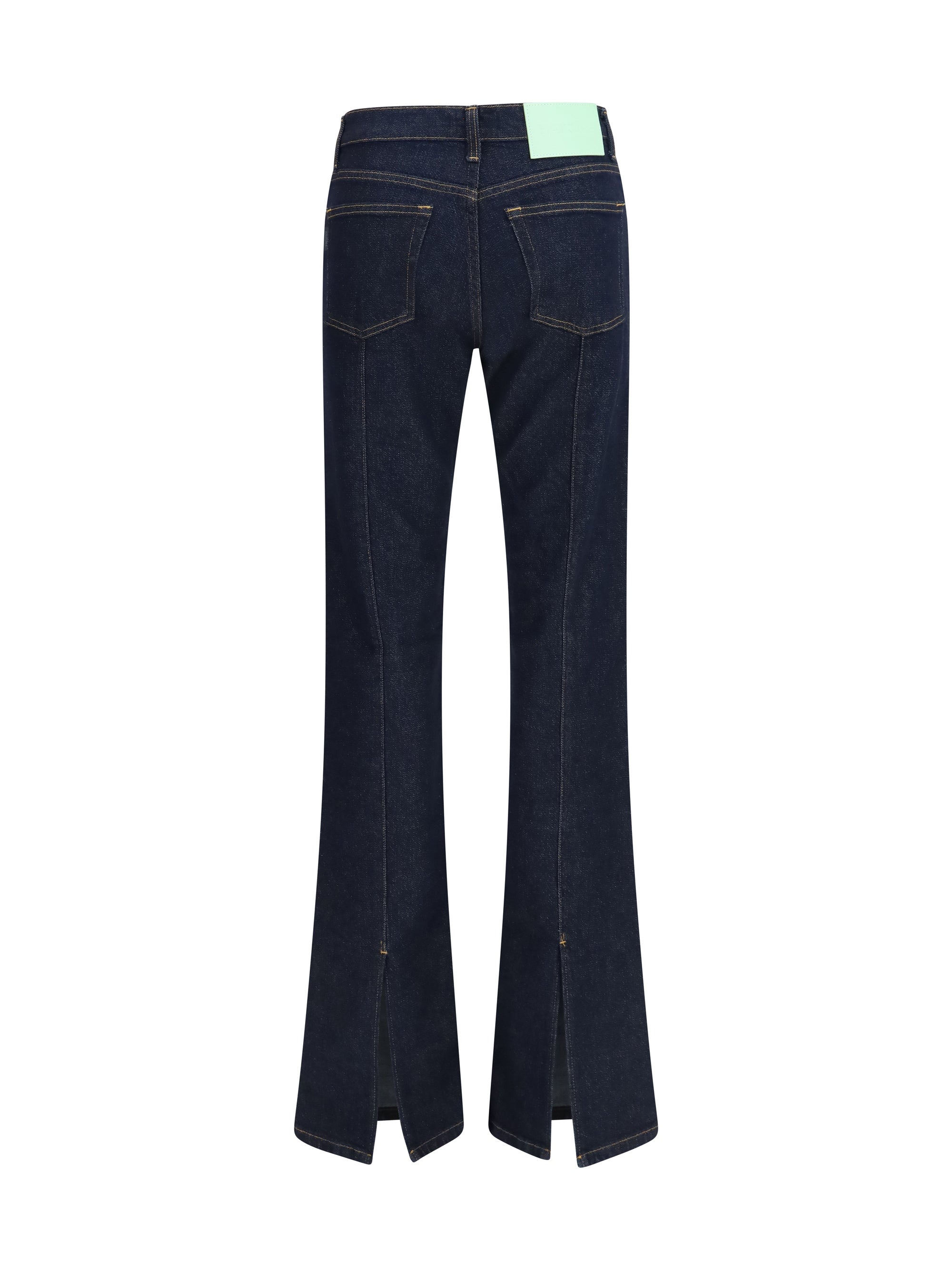 five-pocket jeans with back slits