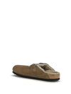 boston shearling mules