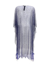 GIORGIO ARMANI OS long tulle and crystal-embellished poncho