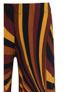 satin jersey pants in iride print