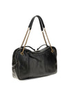 large dolce textured leather shoulder bag