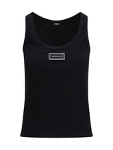 VERSACE 40 tank top in cotton rib stretch