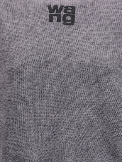 ALEXANDER WANG M  embossed logo crewneck sweatshirt