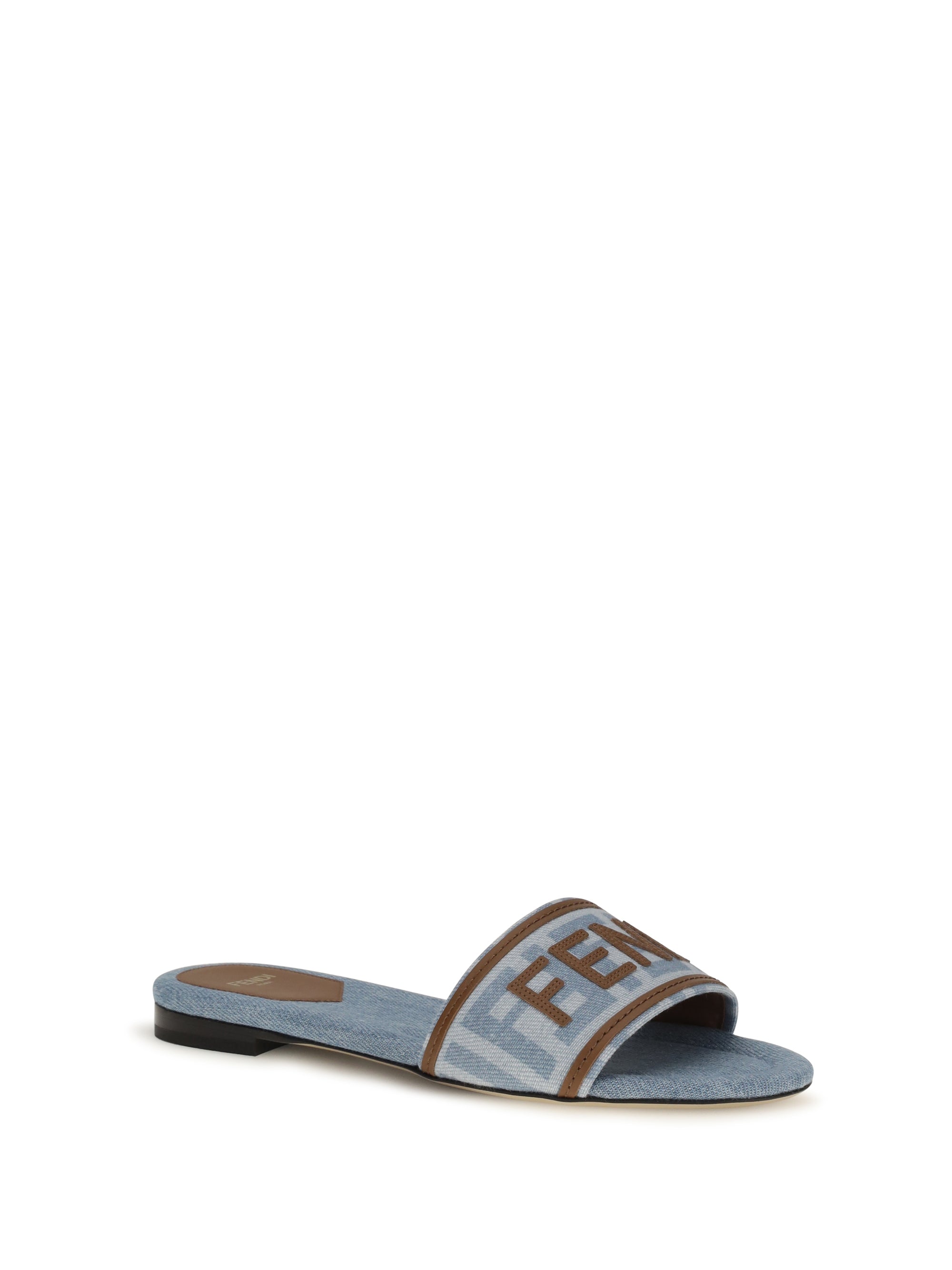 ff denim sandals
