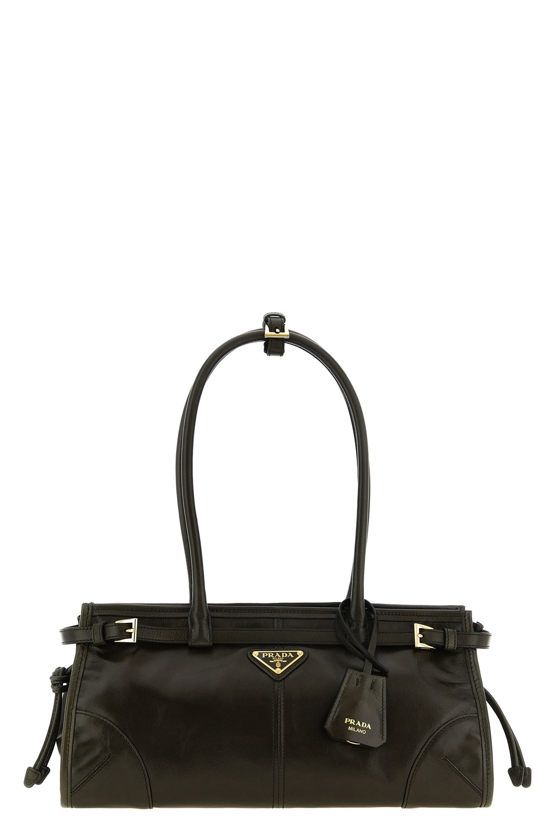 PRADA OS the prada bonnie midi handbag stands out for its elongated rectangular silhoue