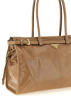 prada bonnie large leather handbag