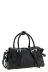 the small prada karin handbag in fine black hammered calf leather is distingui