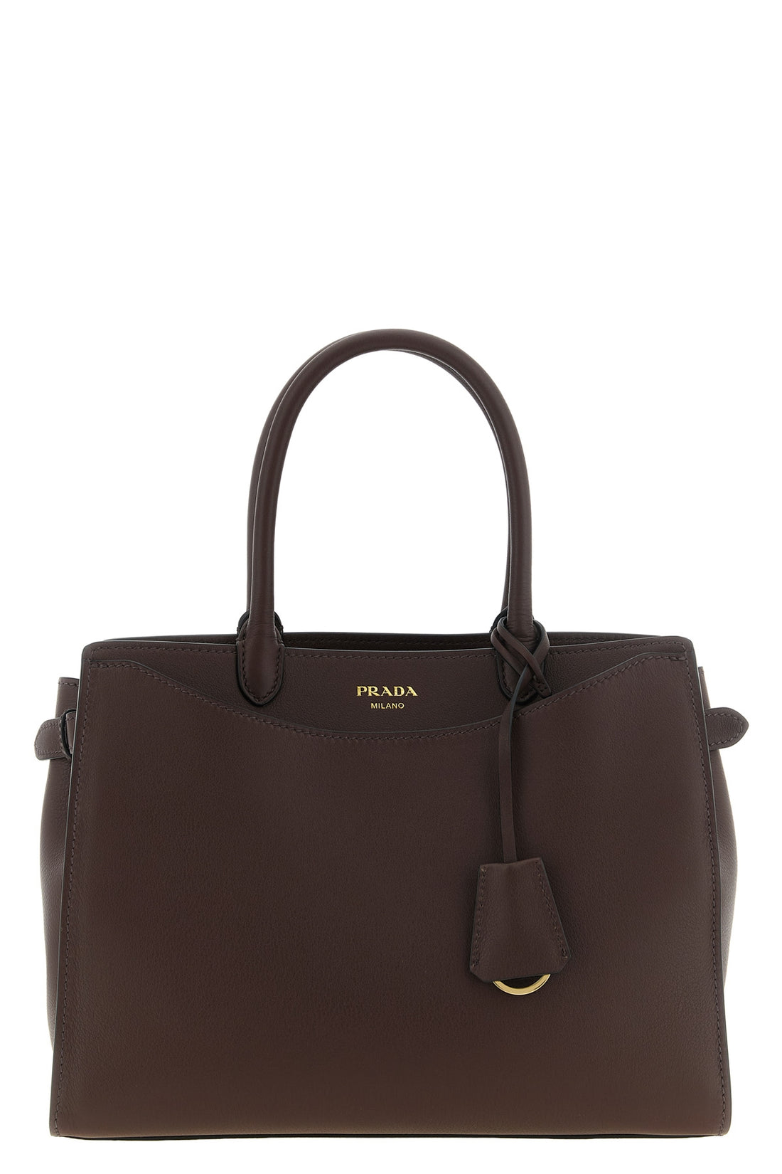 PRADA OS the prada prelude handbag in fine hammered calf leather embodies the essence o