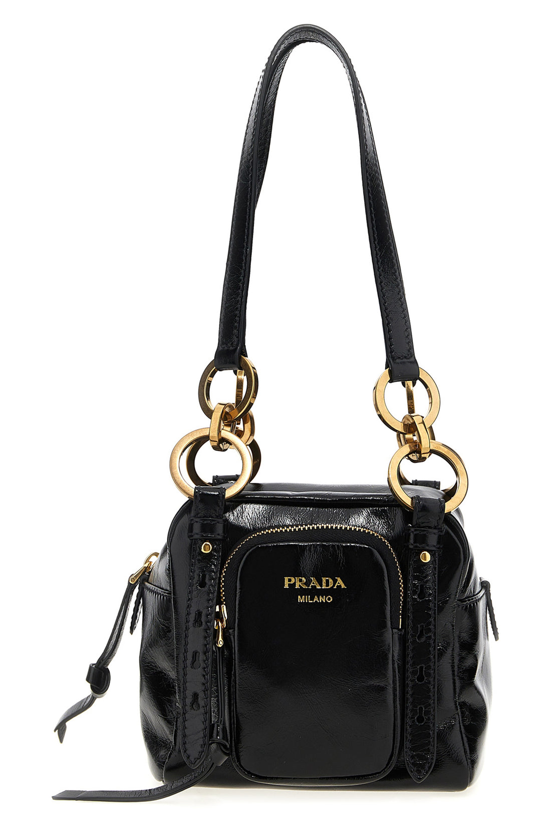 PRADA OS dangle mini leather top case