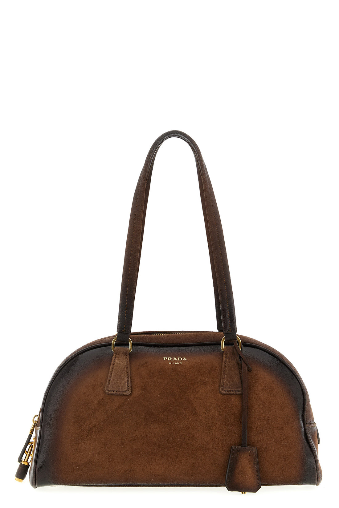 PRADA OS medium prada bowling suede top case handcrafted for a lived-in effect
