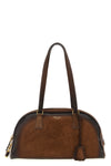 medium prada bowling suede top case handcrafted for a lived-in effect