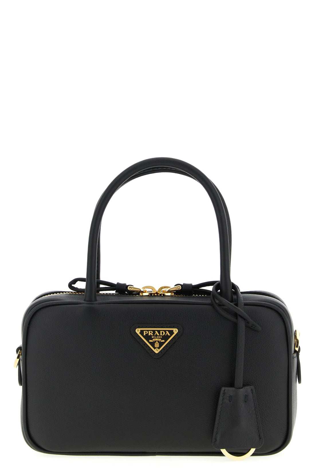PRADA OS bauletto leather handbag