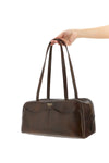 prada carry large top case in antique leather