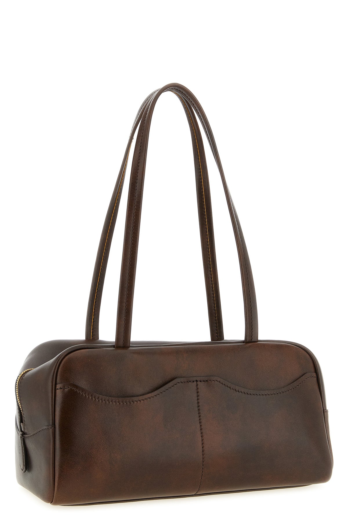 prada carry large top case in antique leather