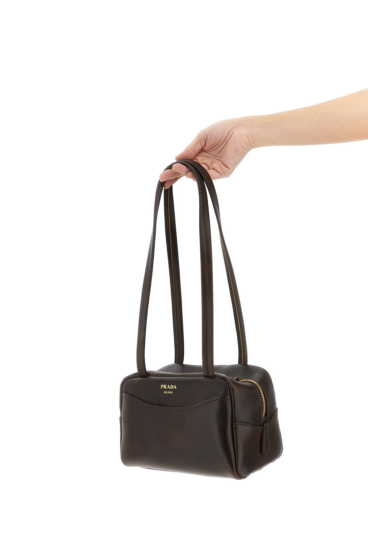 prada carry leather top case