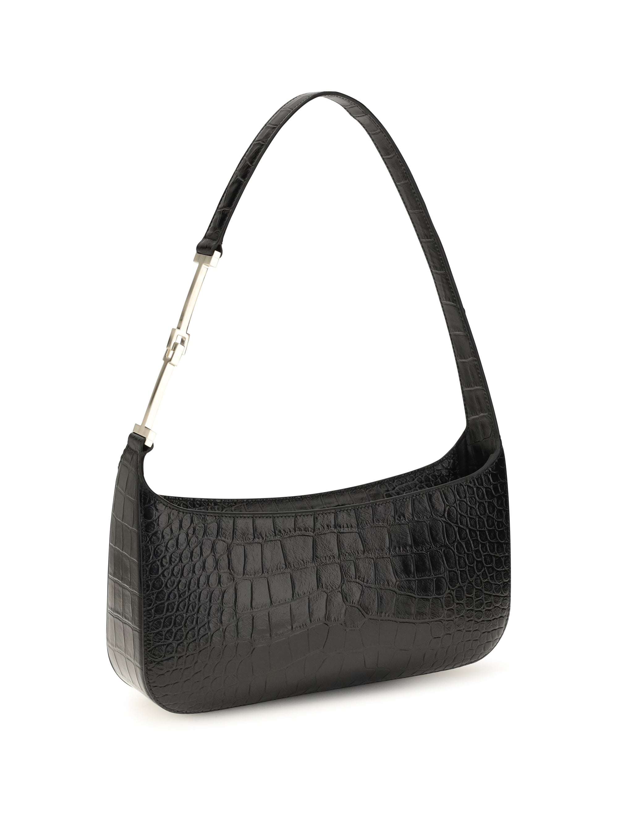 small crocodile-print shoulder bag