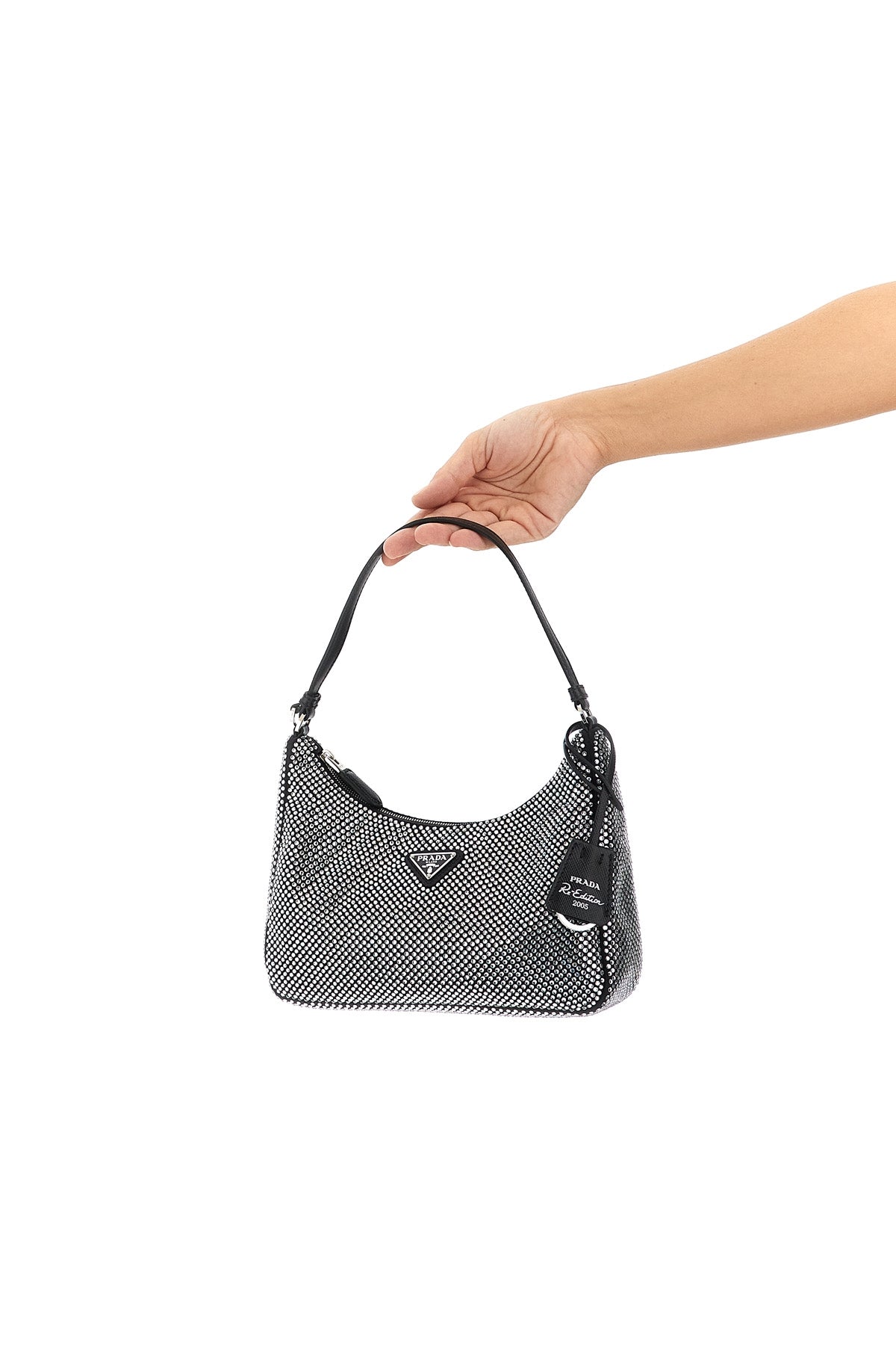 prada re-edition 2005 satin shoulder bag
