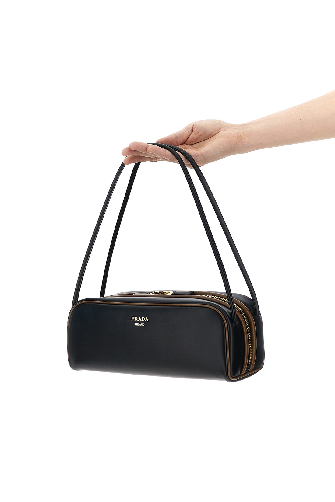 PRADA OS prada swing nappa shoulder bag