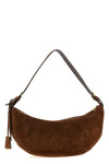 prada demi-lune large suede shoulder bag