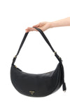 demi-lune leather shoulder bag