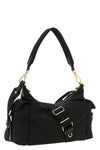 the large prada explore shoulder bag in black re-nylon defines a destructured