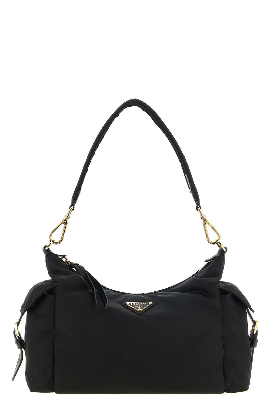 PRADA OS the large prada explore shoulder bag in black re-nylon defines a destructured