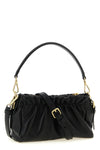 curled leather shoulder bag