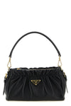 curled leather shoulder bag
