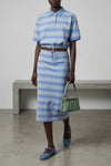 curled leather shoulder bag